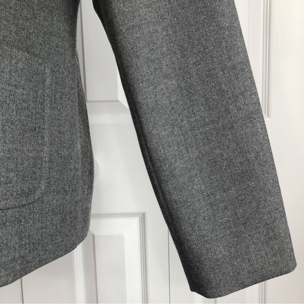 Pendleton Gray 100% Virgin Wool Collarless Three … - image 7